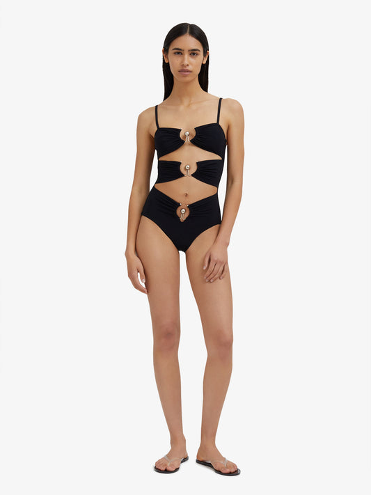 Embargo Pierced Orbit One Piece (Black)