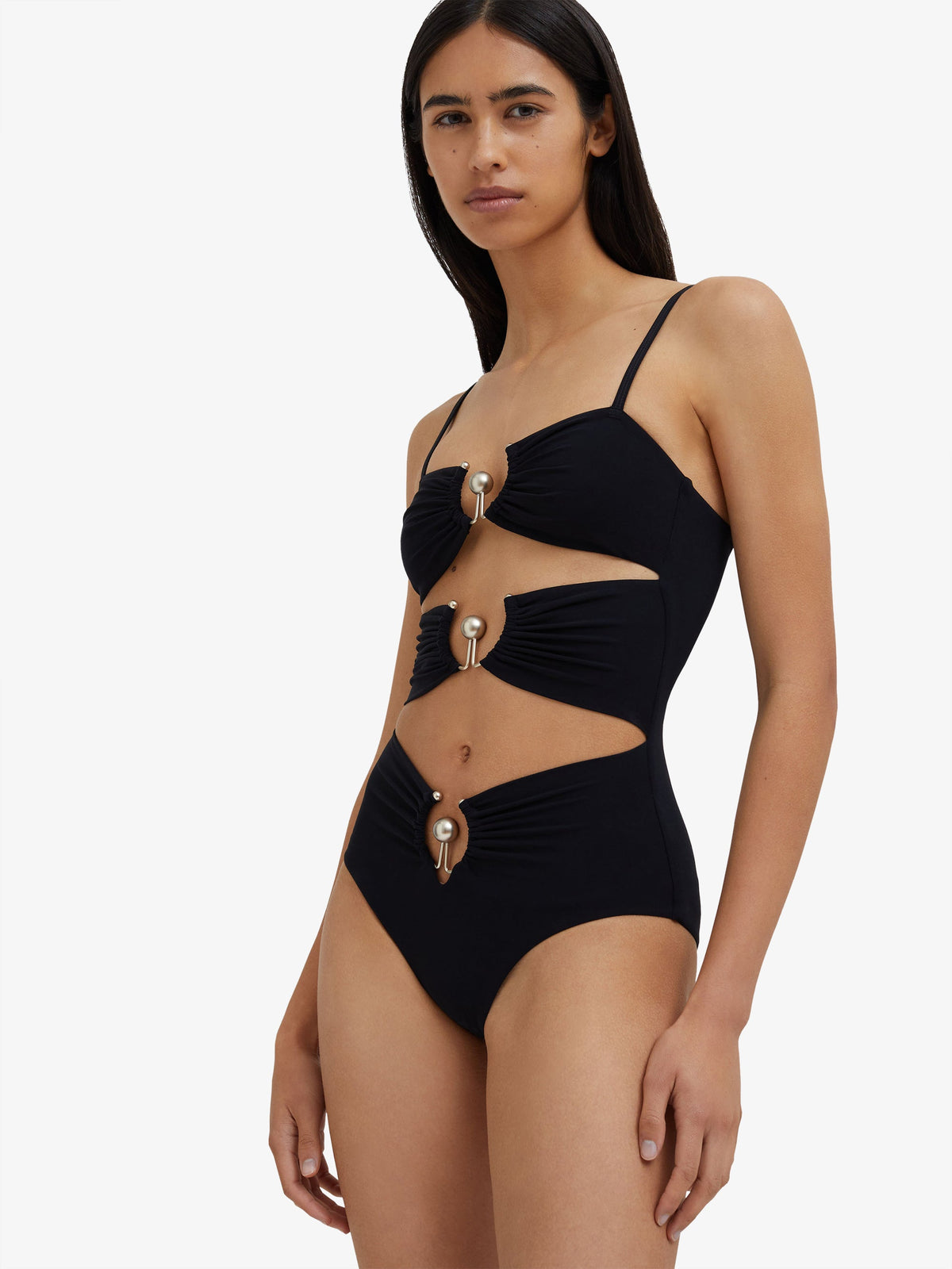 Embargo Pierced Orbit One Piece (Black)