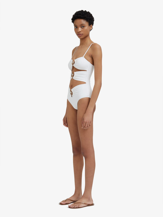 Embargo Pierced Orbit One Piece (White)