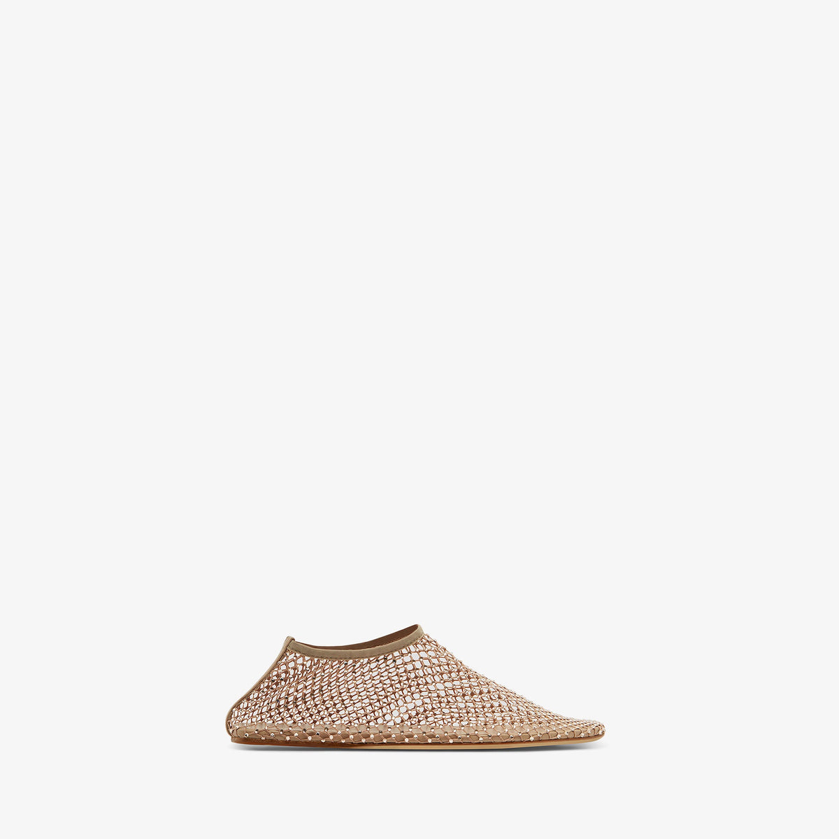 Image of Flats. Product name - Minette Flat in Butter colour by brand - Christopher Esber