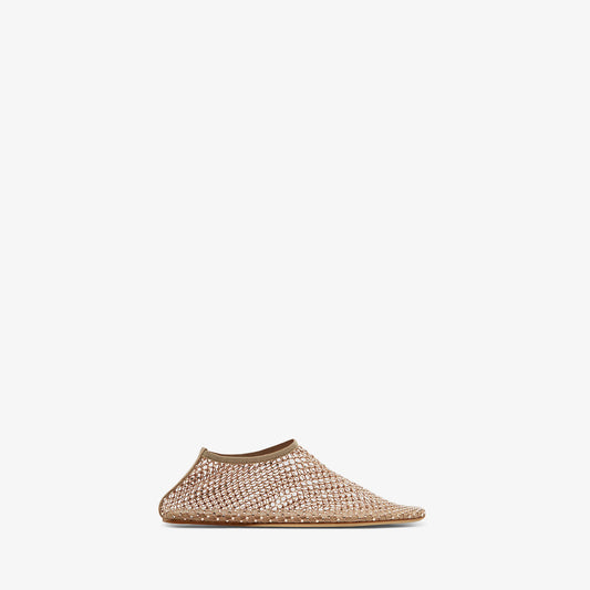 Image of Flats. Product name - Minette Flat in Butter colour by brand - Christopher Esber