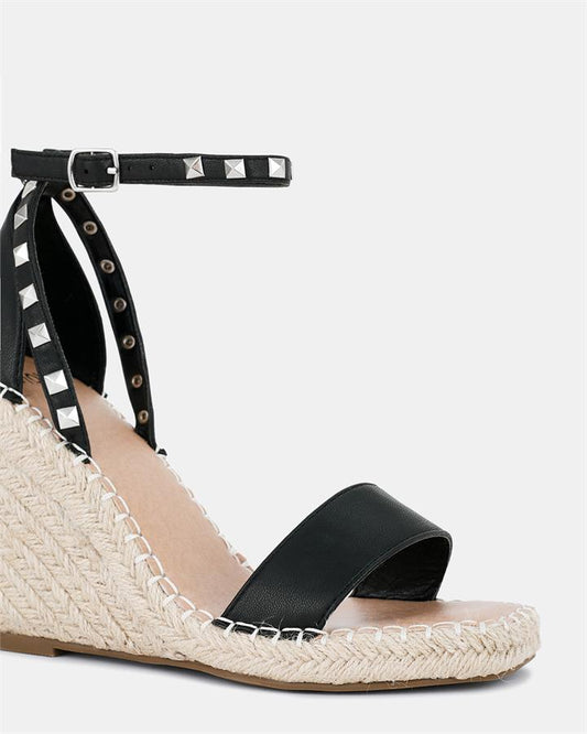 Image of Boots. Product name - Bubby Women's Wedge BLACK Novo Wedges in Black colour by brand - NOVO