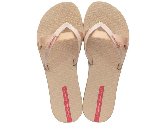 Image of Sandals. Product name - Kirei Basics Women's Ipanema BEIGE/GOLD GRENDENE in Beige/Gold colour by brand - IPANEMA