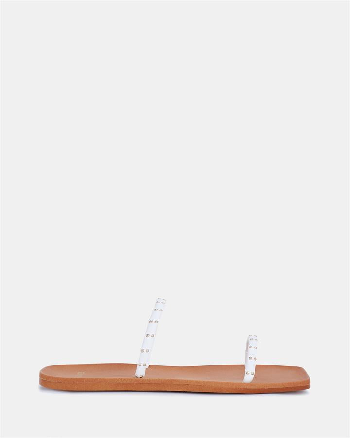 Image of Sandals. Product name - Solaina Women's Thongs WHITE Novo Thongs in White colour by brand - NOVO