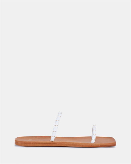 Image of Sandals. Product name - Solaina Women's Thongs WHITE Novo Thongs in White colour by brand - NOVO