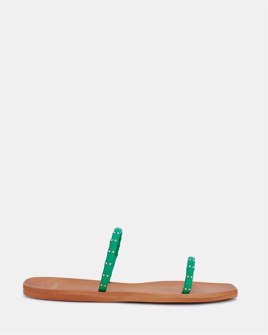 Image of Sandals. Product name - Solaina Women's Thongs GREEN Novo Thongs in Green colour by brand - NOVO