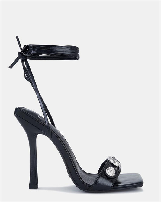 Image of Sandals. Product name - Zaloha Women's Fast Fashion BLACK Novo Sandals in Black colour by brand - NOVO