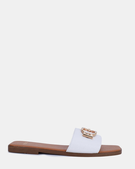 Image of Sandals. Product name - Sonora Women's Thongs WHITE Novo Thongs in White colour by brand - NOVO