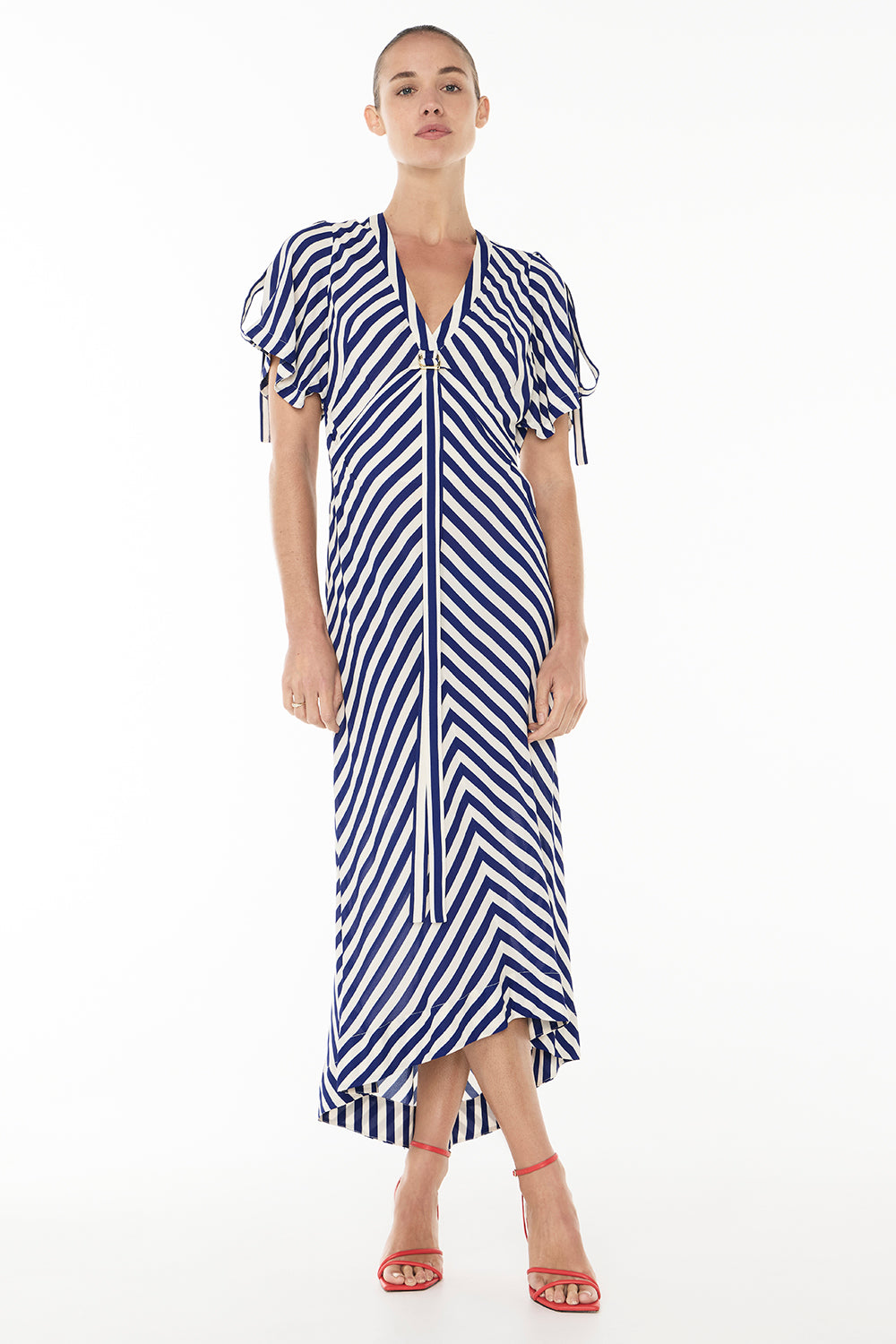 Riviera Stripe Dress (Blue/White)