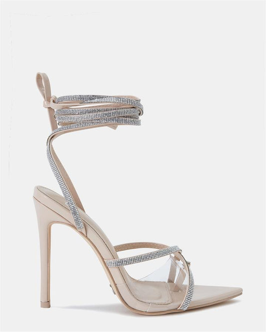 Image of Sandals. Product name - Zinglee Women's Fast Fashion Nude Novo Sandals in Nude colour by brand - NOVO