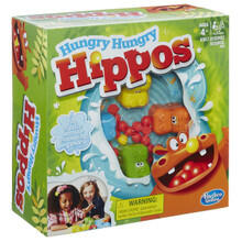 Image of Games. Product name - Hungry Hippos in colour by brand - Hasbro