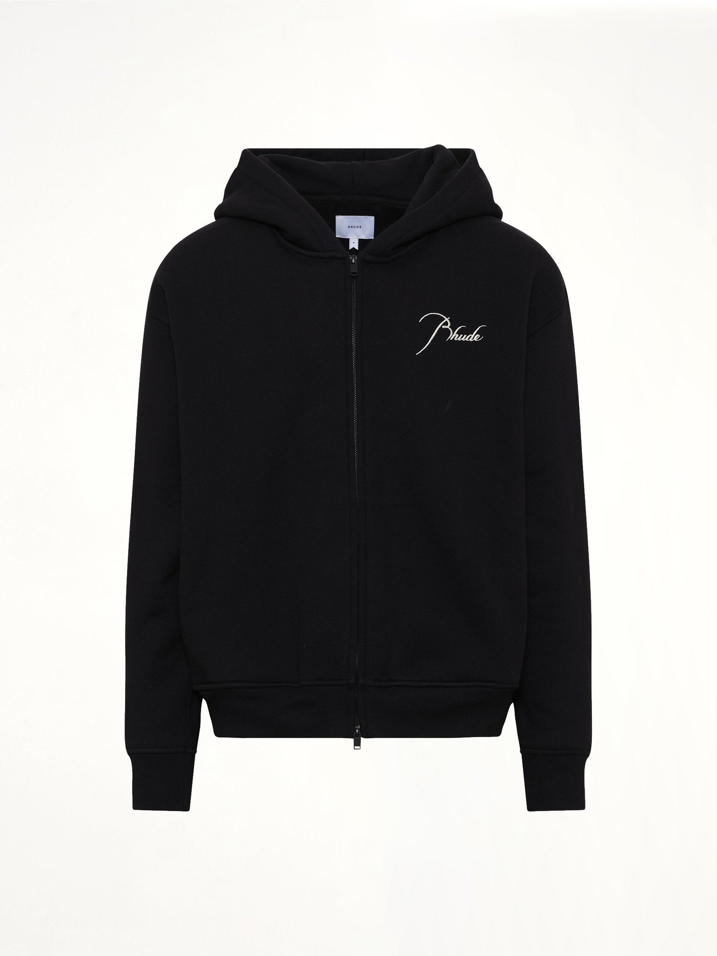 RHUDE Classique Zip Up Hoodie (Black)