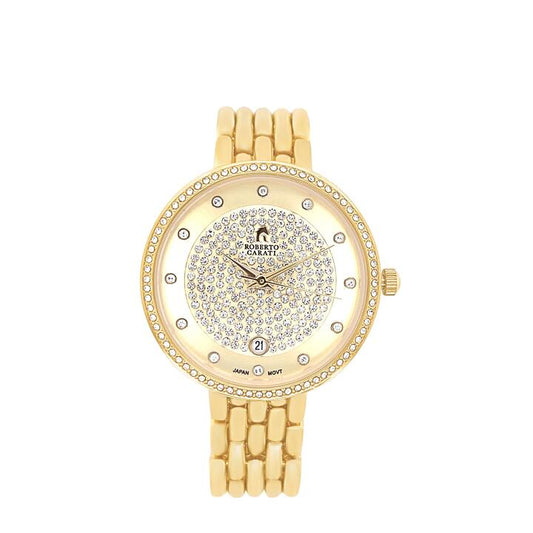Image of Watches. Productname: Roberto Carati Moritz Yellow Gold Toned Women's Watch M9087-V2 in Watch colour by brand - Roberto Carati