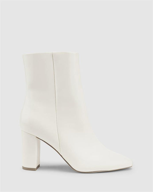 Image of Boots. Product name - Hollie Women's Boot High Heel CREAM Novo Boots in Cream colour by brand - NOVO