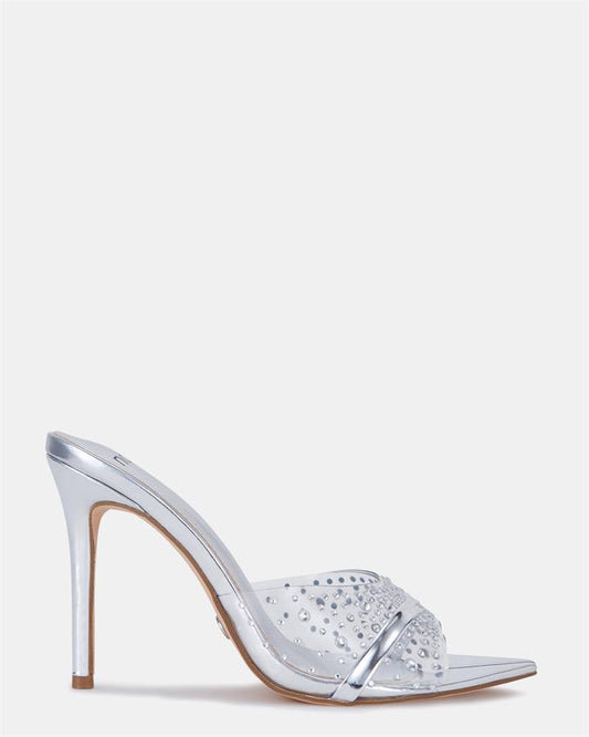 Image of Sandals. Product name - Zkylah Women's Fast Fashion SILVER Novo Sandals in Silver colour by brand - NOVO