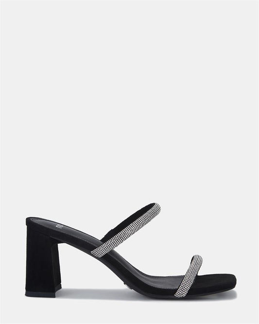 Image of Heels. Product name - Udella Luxe Women's Evening Shoes BLACK Novo Evening in Black colour by brand - NOVO