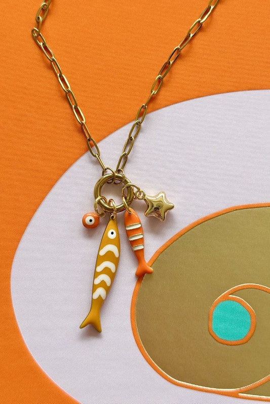 Betty Basics Sunset catch necklace (Gold)