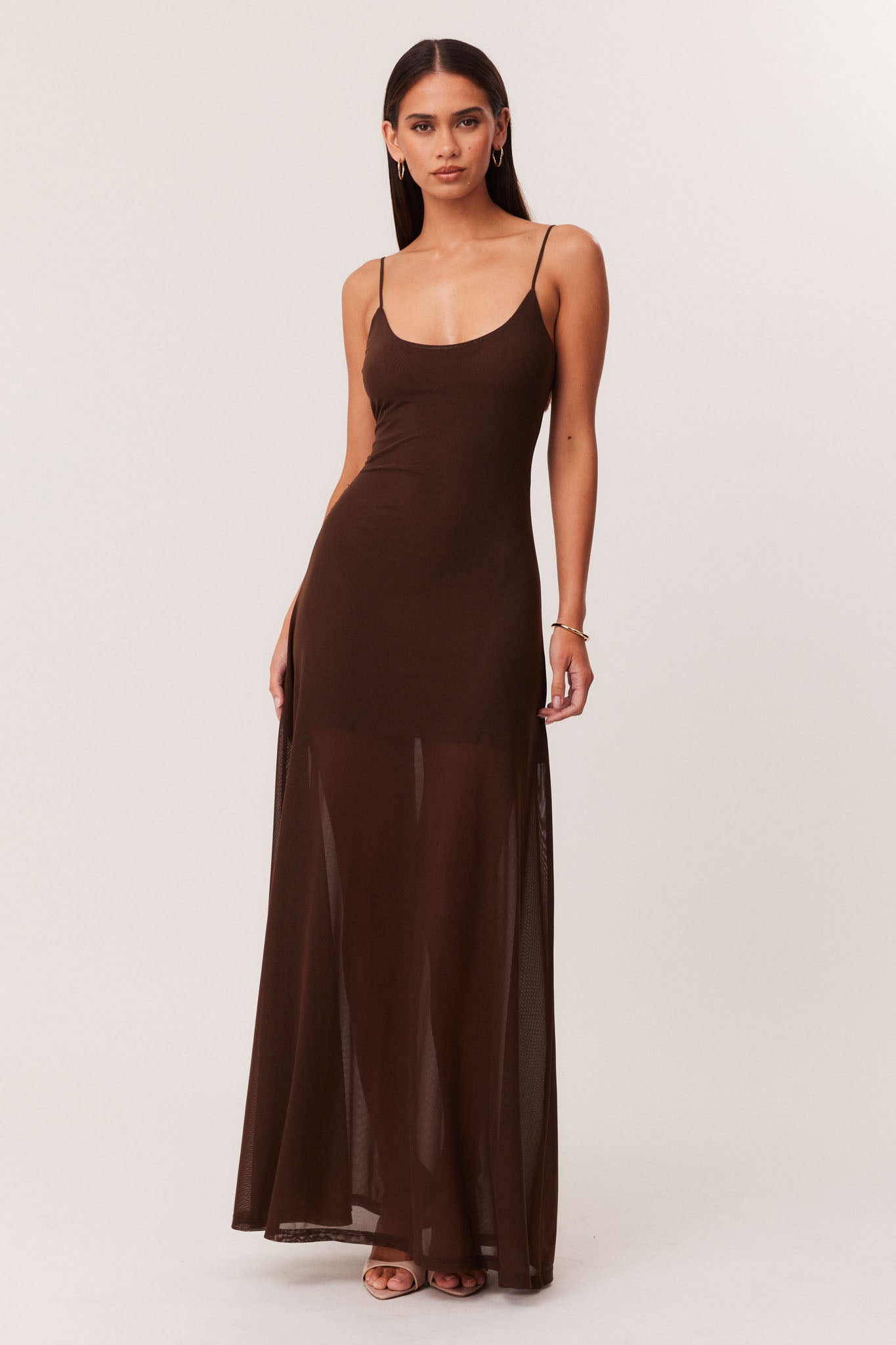SNDYS ALESSANDRA MAXI DRESS (Chocolate)