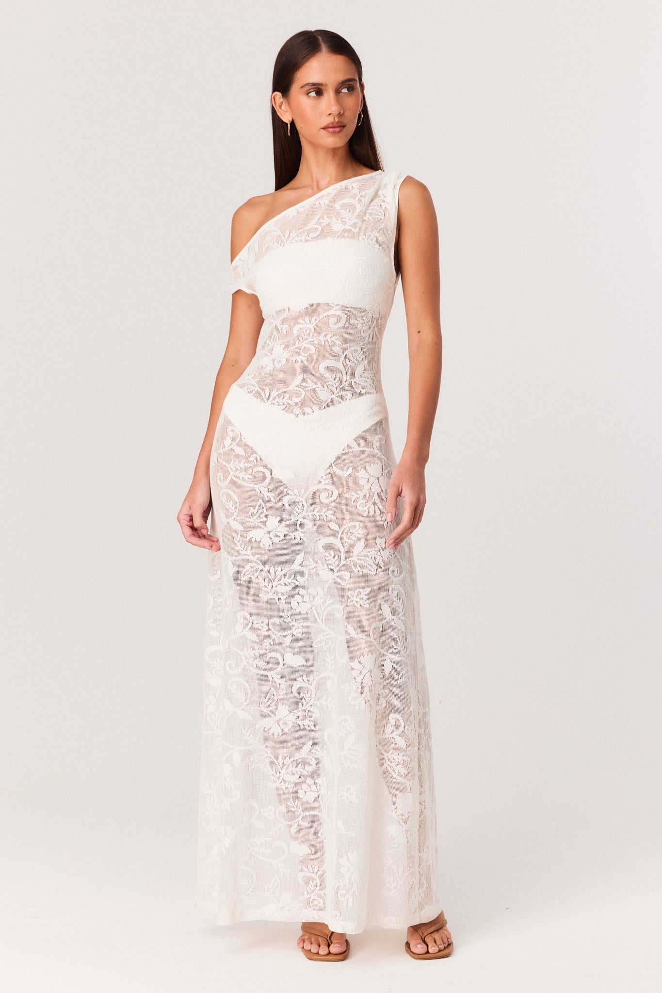 Image of Dresses. Productname: SNDYS ZAILANI MAXI DRESS in White colour by brand - SNDYS