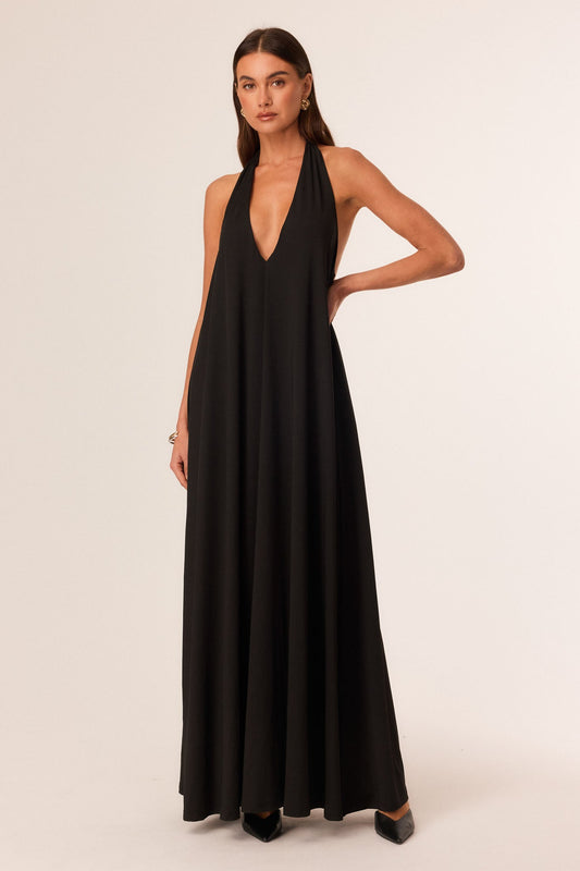 Image of Dresses. Productname: SNDYS TAKODA MAXI DRESS in Black colour by brand - SNDYS