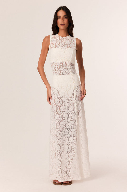 SNDYS LUNA MAXI DRESS (White)