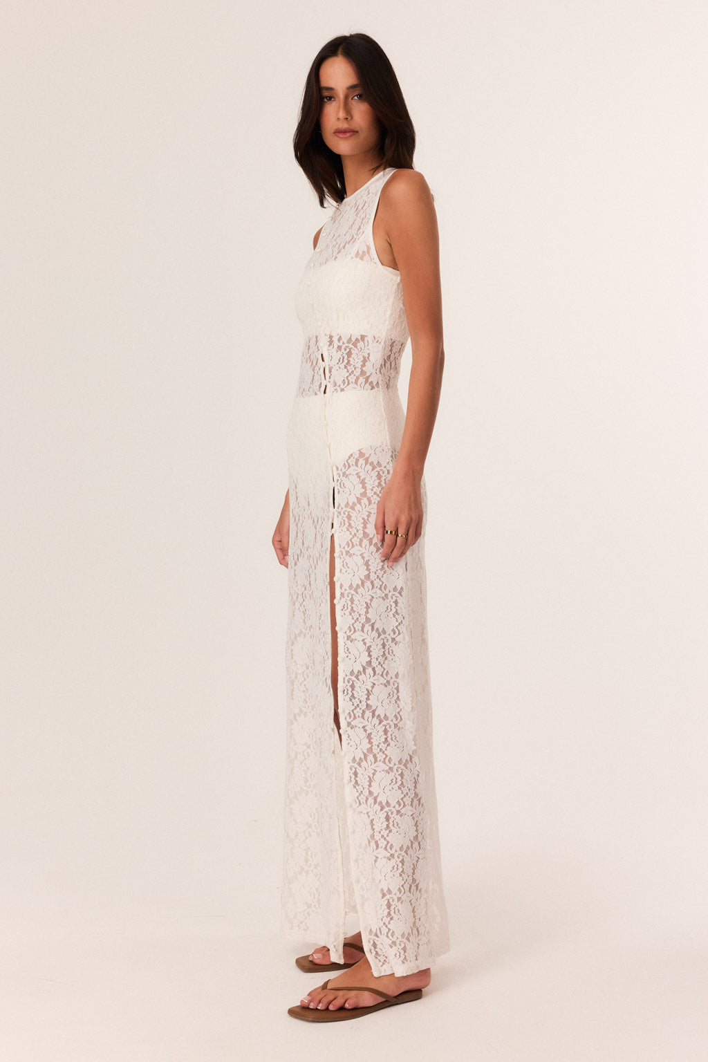 SNDYS LUNA MAXI DRESS (White)