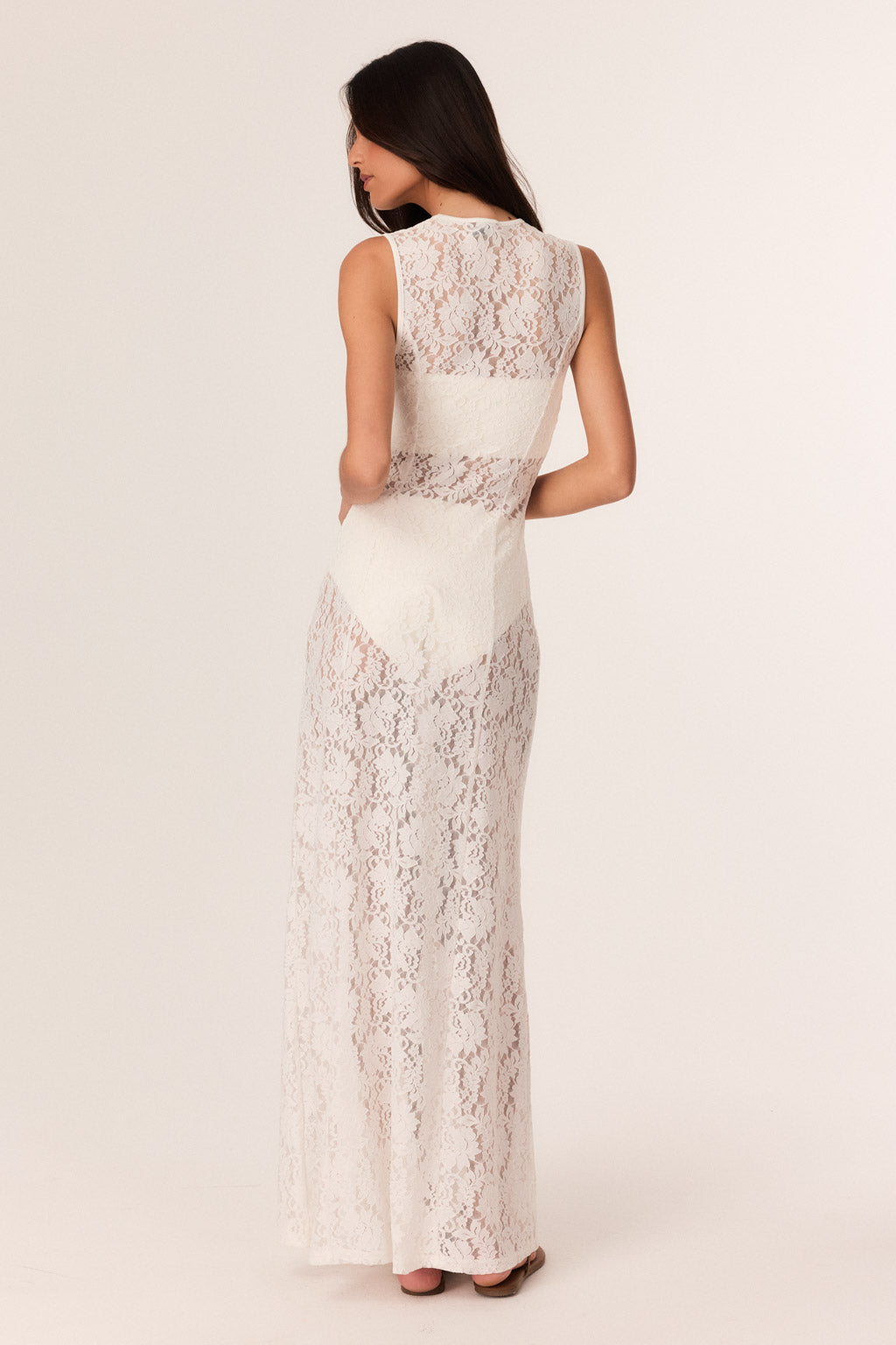 SNDYS LUNA MAXI DRESS (White)