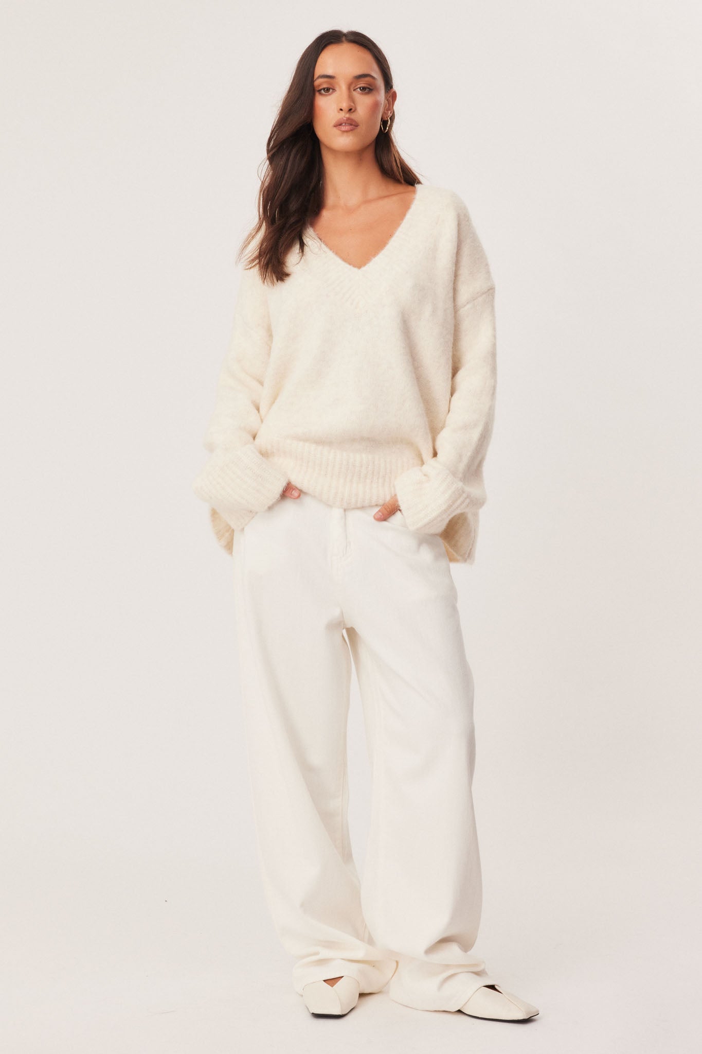 SNDYS ODELIA KNIT JUMPER (Cream)