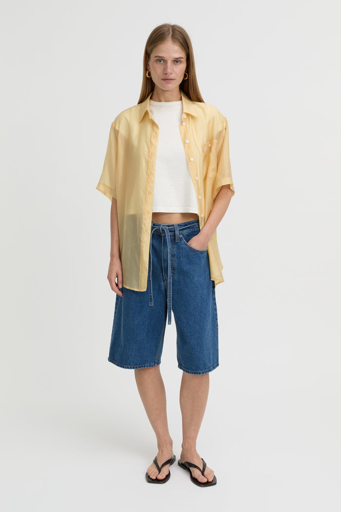 Image of Shirts. Product name - Nerina Shirt Butter in Butter colour by brand - Blanca Studio