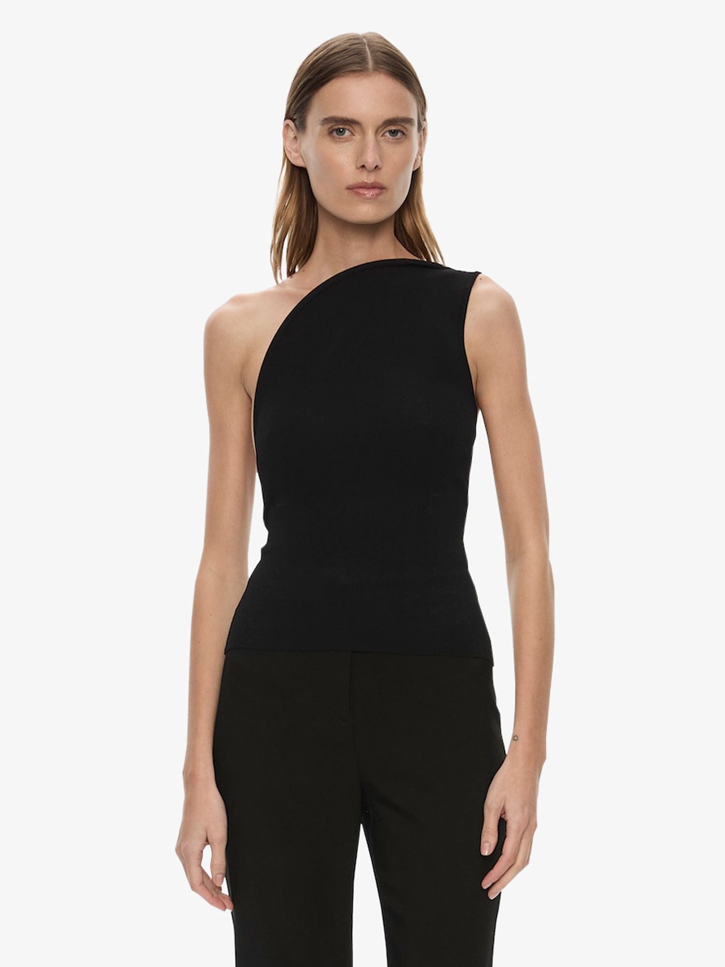 Image of Clothing Tops. Product name - Concave Wired Top in Black colour by brand - CHRISTOPHER ESBER