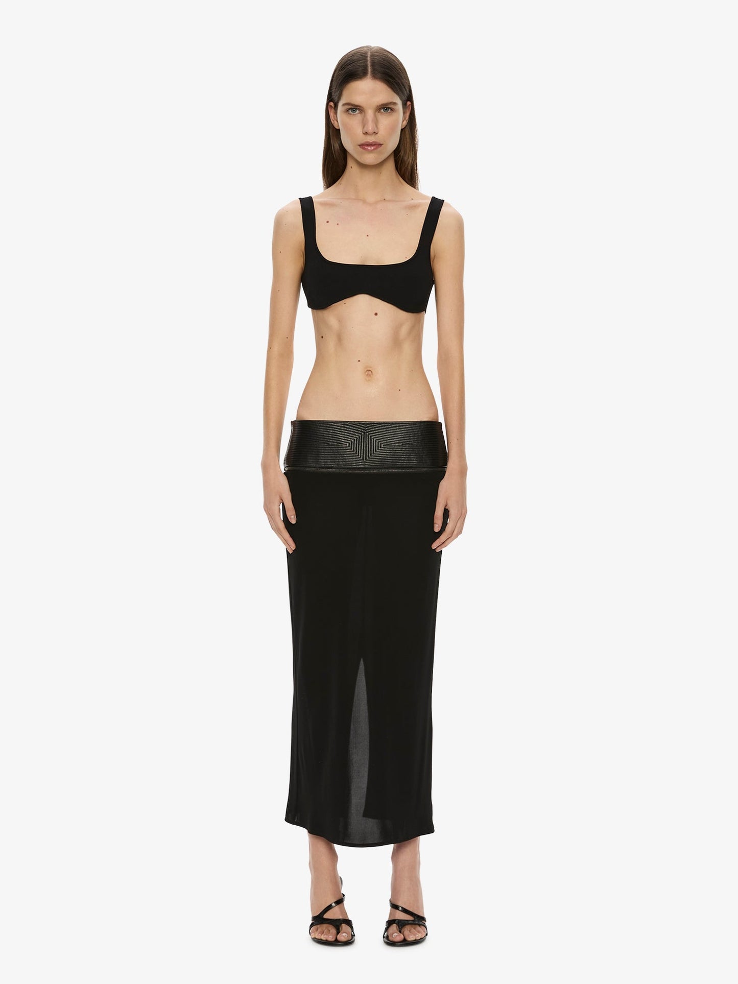 Christopher Esber Mineta Knit Bra (Black)