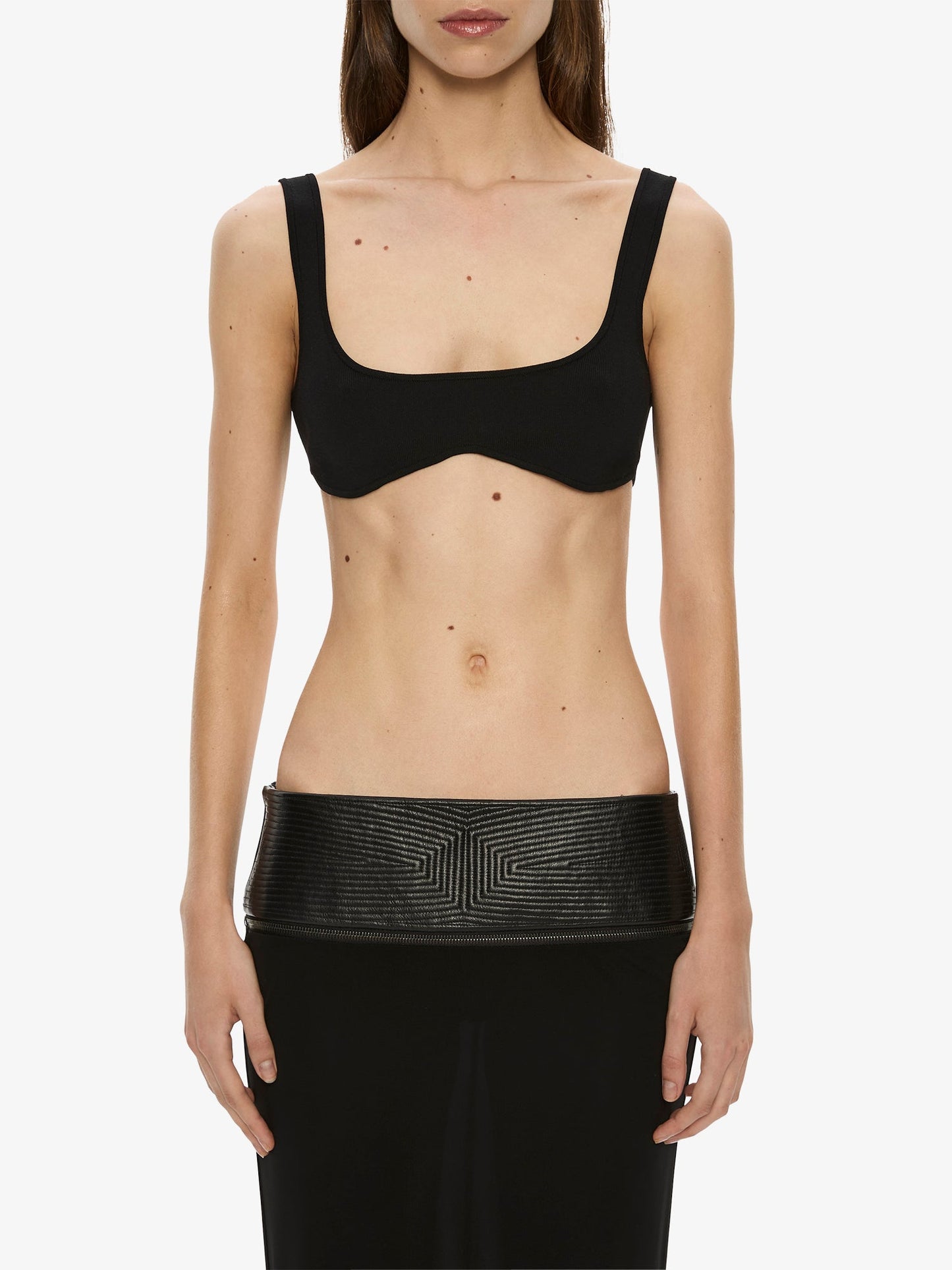 Christopher Esber Mineta Knit Bra (Black)