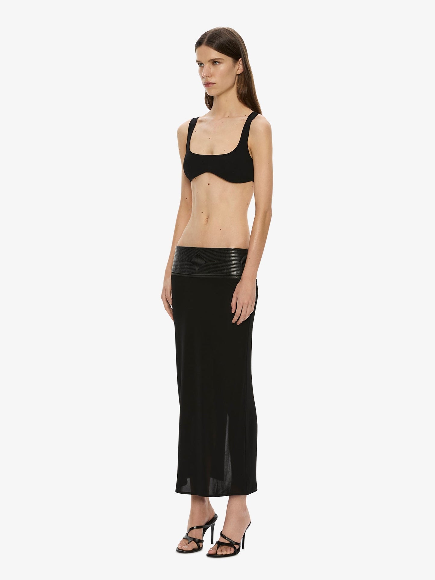 Christopher Esber Mineta Knit Bra (Black)