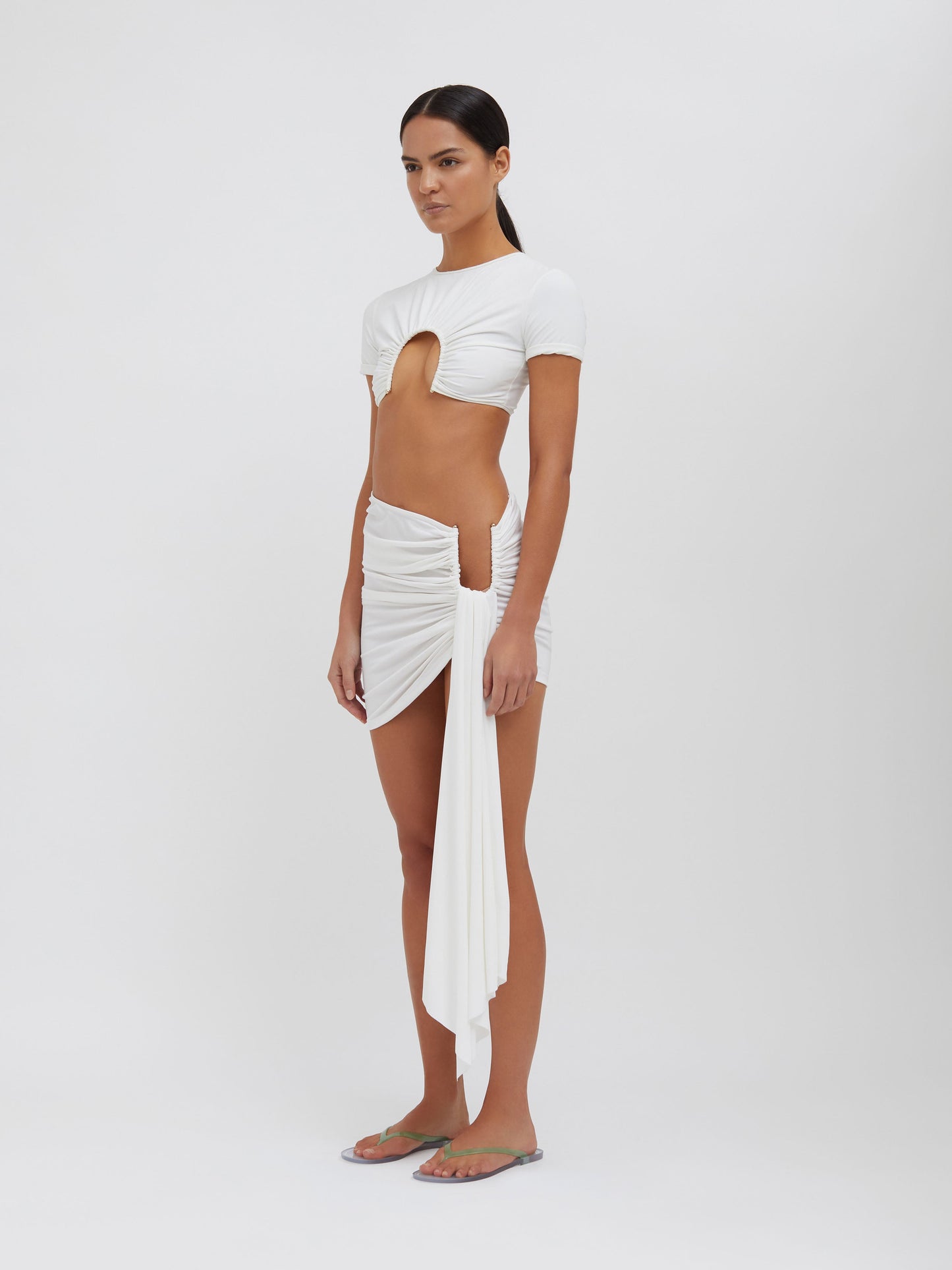 Embargo U Prong Tee (White)
