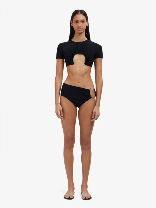 Image of Swimwear. Product name - U Prong Brief in Black colour by brand - Embargo