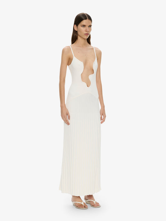 Christopher Esber Salacia Wire Sunray Dress (White)
