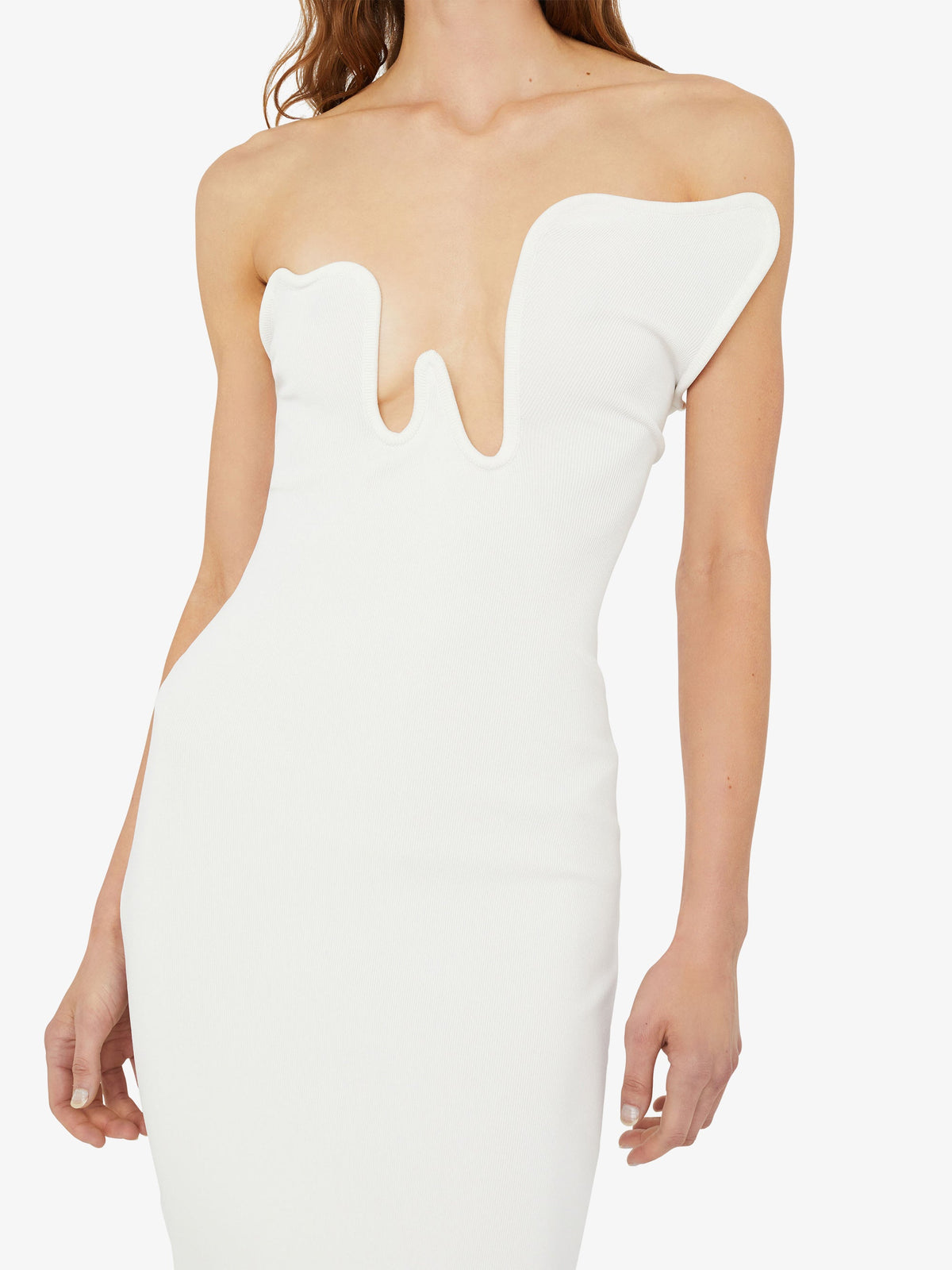Christopher Esber Salacia Wire Strapless Dress (White)