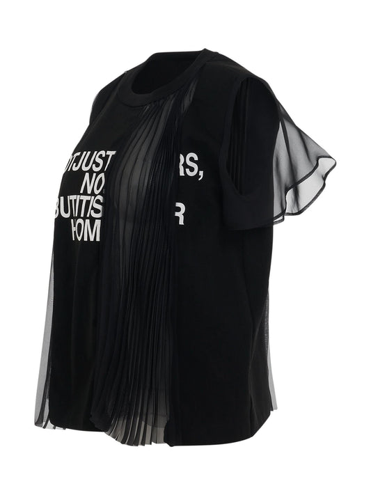 SACAI Classic Cotton Jersey T-Shirts (Black)