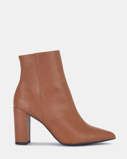 Image of Boots. Product name - Kaesha Women's Boot High Heel TAN Novo Boots in Tan colour by brand - NOVO