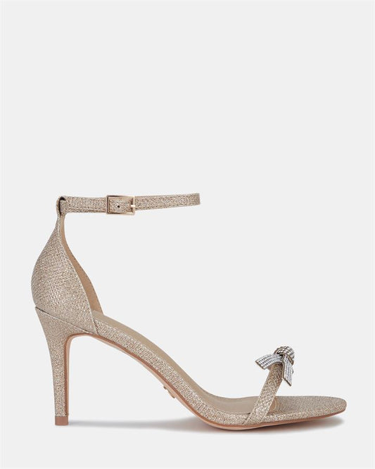 Image of Heels. Product name - Pillowtalk Women's Evening Shoes GOLD Novo Evening in Gold colour by brand - NOVO