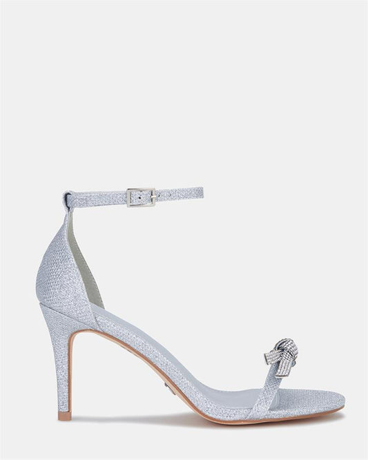 Image of Heels. Product name - Pillowtalk Women's Evening Shoes SILVER Novo Evening in Silver colour by brand - NOVO