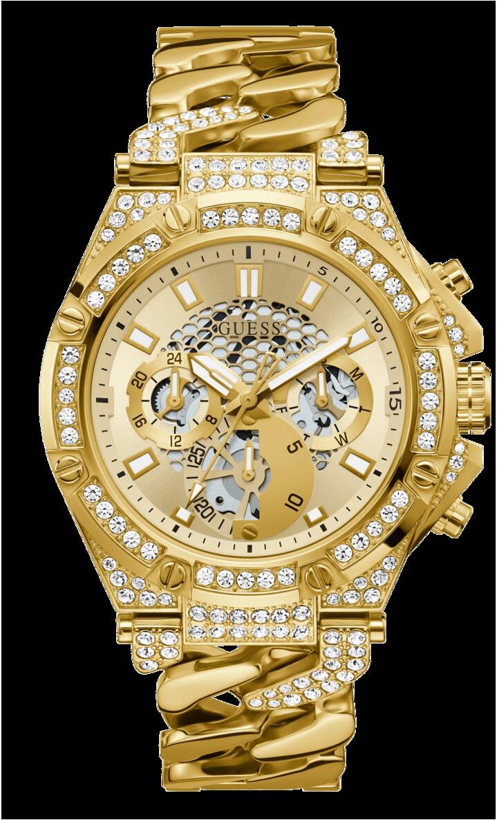 Image of Watches. Product name - Guess Baron Champagne Watch GW0517G2 in colour by brand - Guess