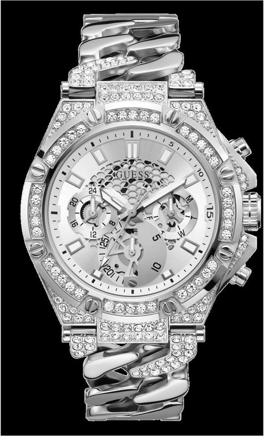 Image of Watches. Productname: Guess Baron Silver Men's Watch GW0517G1 in Watch colour by brand - Guess