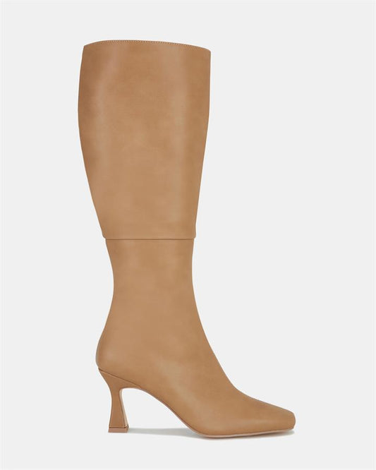 Image of Boots. Product name - Octavia Women's Boot Low-Mid Heel CAMEL Novo Boots in Camel colour by brand - NOVO