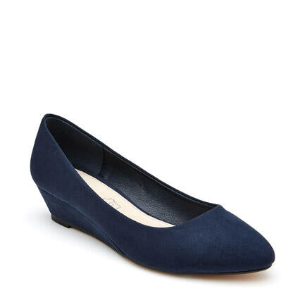 Image of Boots. Product name - Berlinda Women's Wedge NAVY Novo Wedges in Navy colour by brand - NOVO