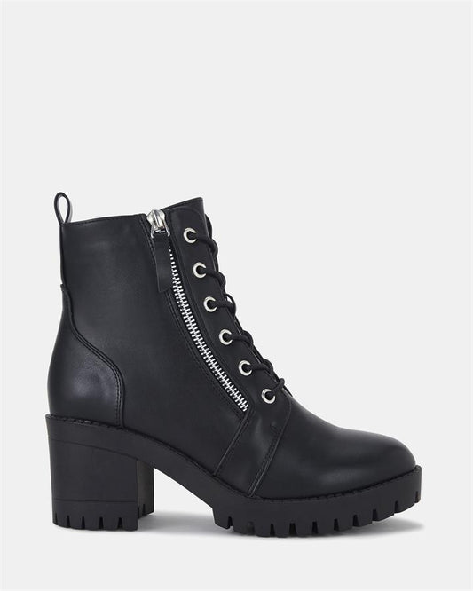 Image of Boots. Product name - Dariel Women's Boot Low-Mid Heel BLACK Novo Boots in Black colour by brand - NOVO