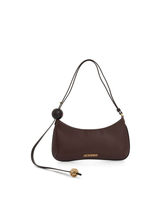 Image of Bags. Productname: JACQUEMUS Le Bisou Perle Leather Bag in BROWN colour by brand - JACQUEMUS