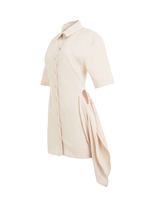 JACQUEMUS Camisa Dress (Ivory)