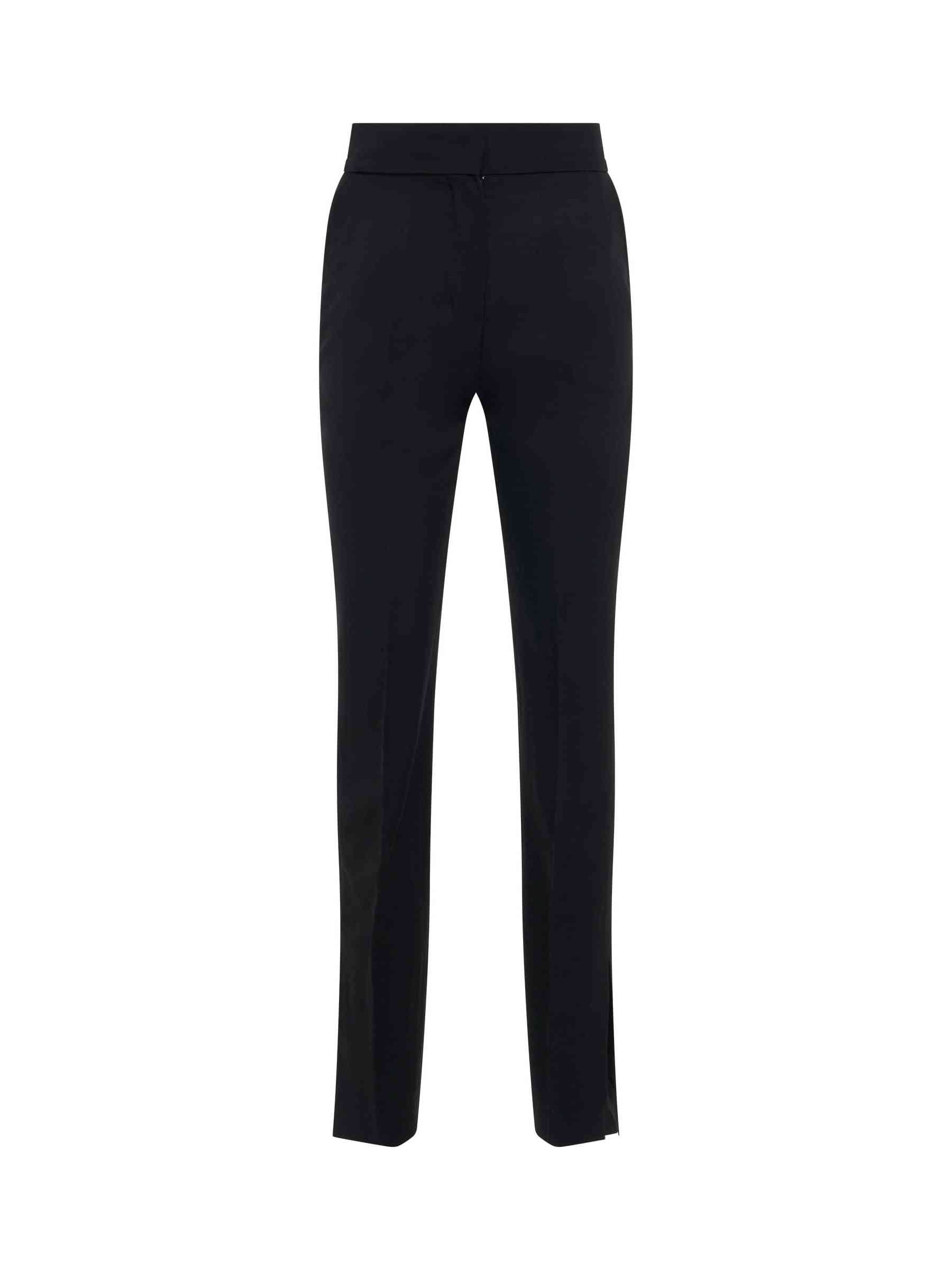 Image of a model wearing Pants. Productname: JACQUEMUS Tibau Flare Pants in Black colour by brand - JACQUEMUS