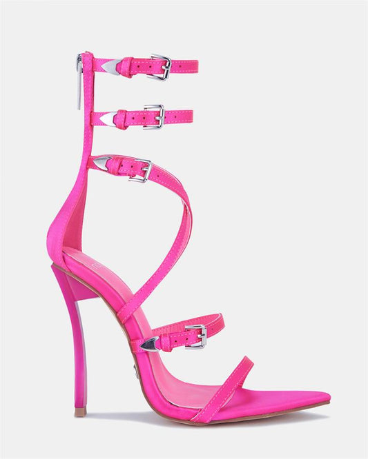 Image of Sandals. Product name - Yummy Women's Fast Fashion BARBIE Novo Sandals in Barbie colour by brand - NOVO